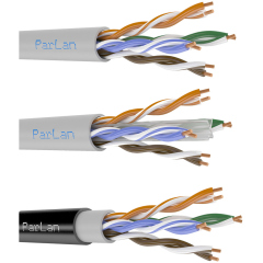 Кабели Ethernet Паритет ParLan™ U/UTP Cat5e 2х2х0,52 PVC/PE 500 м