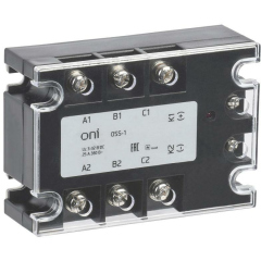 Реле контроля фаз Реле твердотельное OSS-1 40А 380В AC 3-32В DC ONI OSS-1-3-40-B