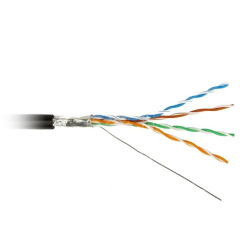 Кабели Ethernet Hyperline FUTP4-C5E-S24-OUT-PE-BK-100