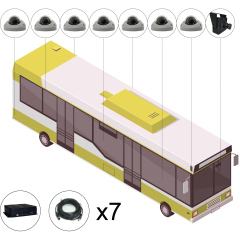 Комплект видеонаблюдения для автобуса под ПП № 969 (онлайн HDD+SD)